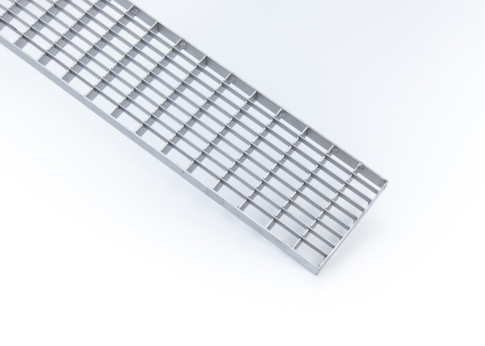 Rinnenrost 123 x 1000 mm, 20/2 - Edelstahl V2A