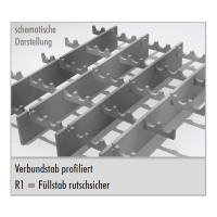 Outlet P-Stufe / 800 x 270 mm / TS 30 x 3 mm / MW 31x9 mm / R 11