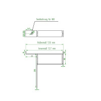 Winkelkonsole Typ 3 für Rostbreite 120  mm